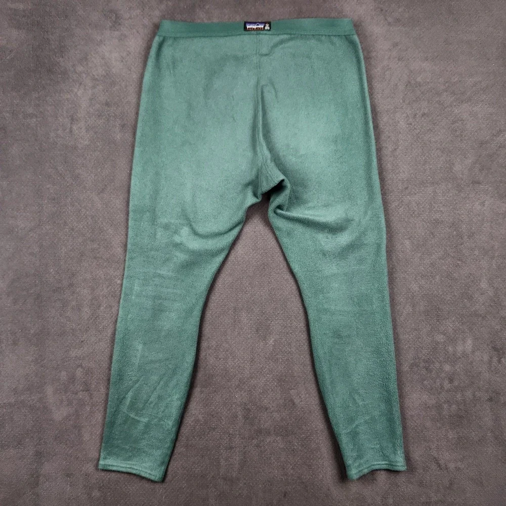 Vintage Patagonia Expedition Weight Fleece Capilene Bottoms Mens Medium Green